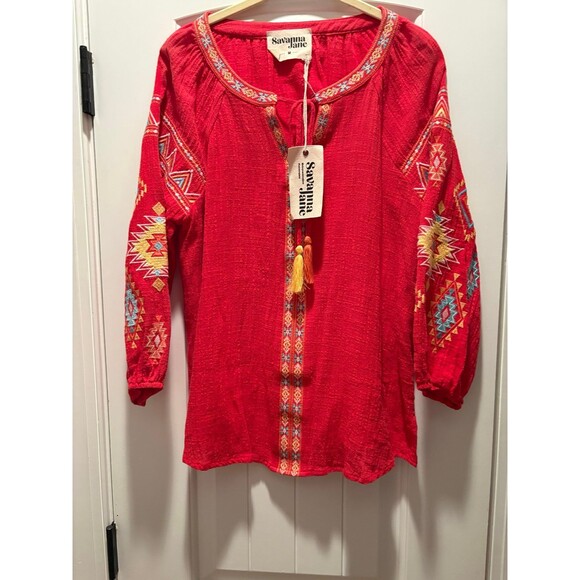 Savanna Jane Embroidered Top - Picture 1 of 6